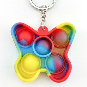 Multicolor keychain popit. Unicorn crab he…